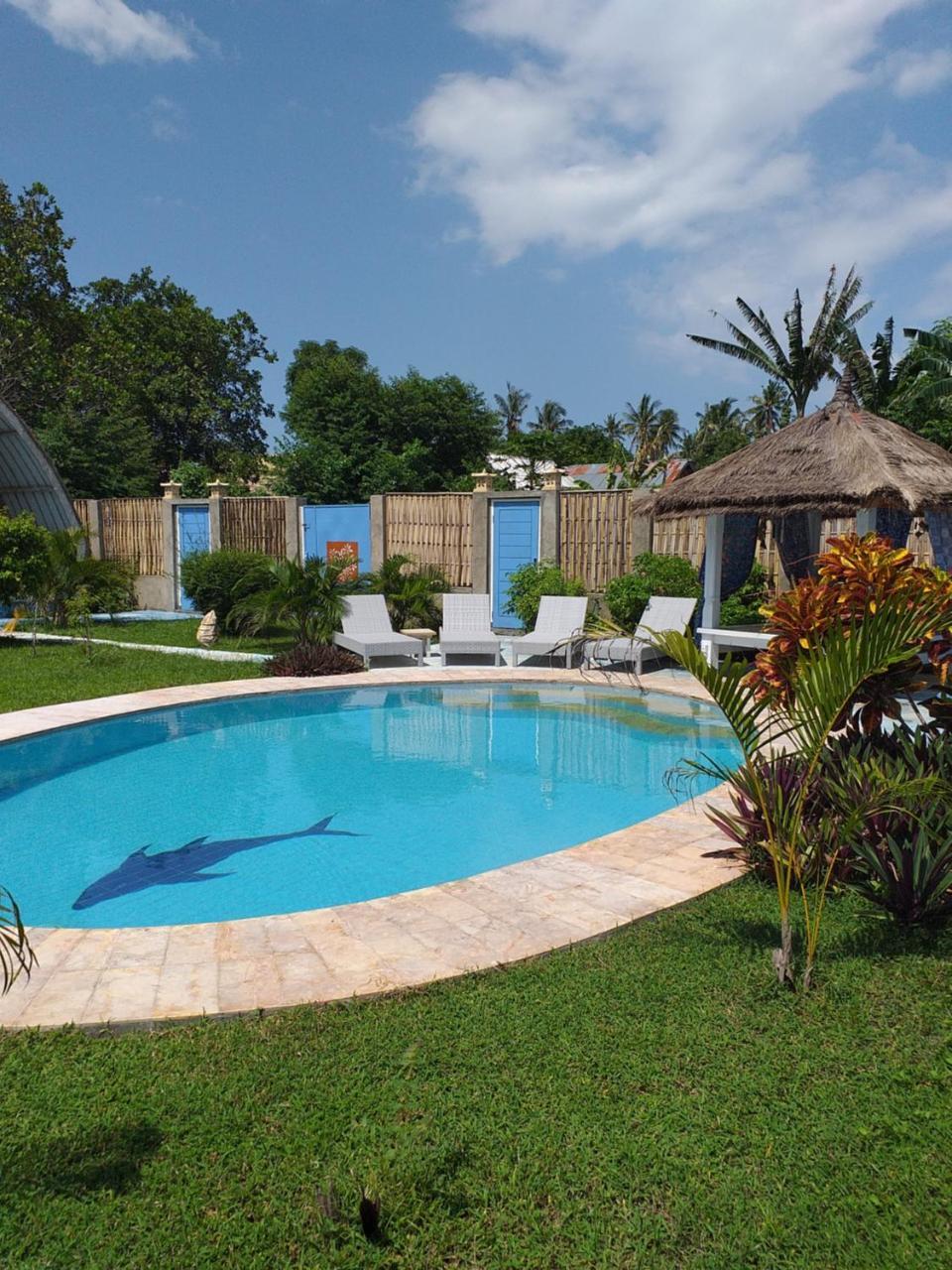 Bed and Breakfast Casa Azzurra Gili Air Exterior foto