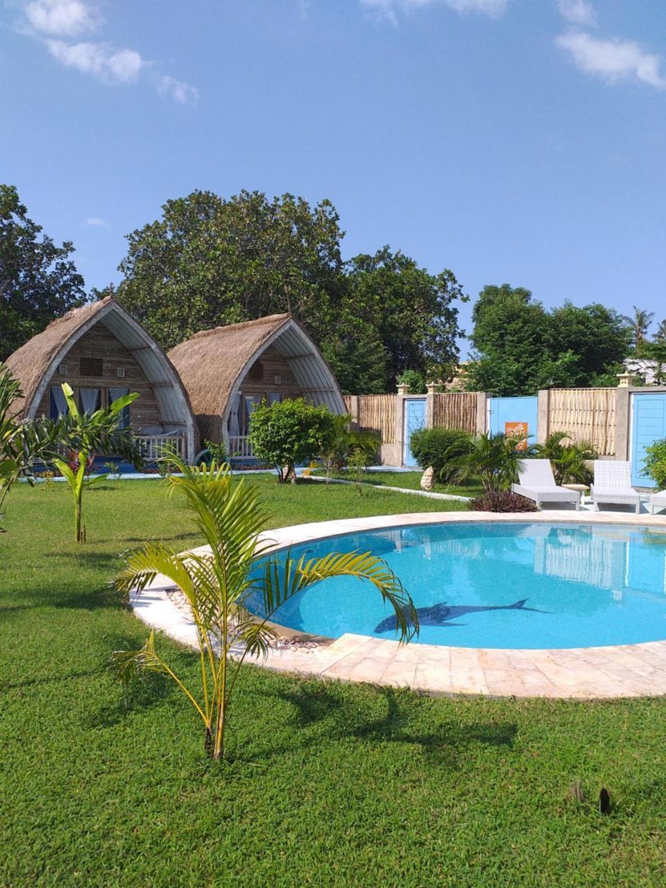 Bed and Breakfast Casa Azzurra Gili Air Exterior foto